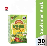 Vegeblend 21 Junior isi 30 Kapsul - Ekstrak 21 Jenis Sayuran / Suplemen makanan untuk Anak | vitamin serat alami anak