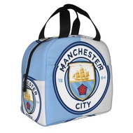 Manchester City F.C Lunch Bag Lunch Box Bag Insulated Fashion Tote Bag Lunch Bag for Kids and Adults