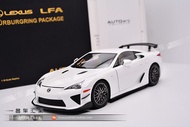 โมเดลรถยนต์ Lexus LFA รุ่น Nurburgring Track Edition ของ AUTOart ขนาด 118 แบบหล่อขึ้นรูป ของเล่นสะสม