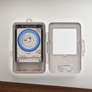 Mechanical 24 Hours Timer Switch IP53 Rating Programmable Electrical Timer Switch Box AC 100-240V 15