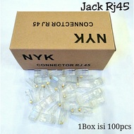 NYK RJ45 Connectors, 100 pcs - NYK Rj 45 Connectors, 100 pcs RJ45Original
