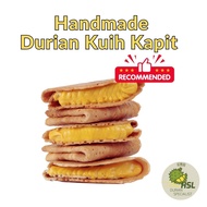 榴莲扇饼 CNY Kuih Kapit Biscuit Durian Chocolate Vanilla Oreo Pandan CoffeeCream 210gm 14-16pcs per box