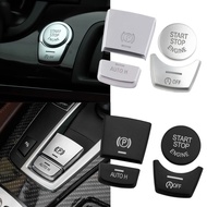 ABS Car Central Engine Start Stop & Electronic Hand Brake P Auto H Button Trim Stickers For BMW 5 6 
