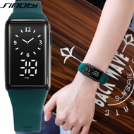 Sinobi นาฬิกาออกกำลังกายกลางแจ้งแฟชั่นผู้หญิงนาฬิกาอเนกประสงค์นาฬิกากันน้ำ3Bar Jam Tangan Digital laides นาฬิกาของขวัญ