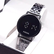 Jam Tangan Wanita Led Touchscreen Fossil Anti air Rantai F5231 Free Box