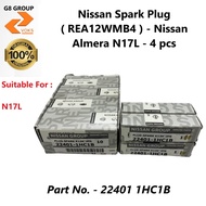 Nissan Spark Plug REA12WMB4 - Nissan Almera N17L - 4pcs ( 22401 1HC1B )