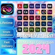 Lifetime Adobe Acrobat Pro DC 2024/2023/2022 , Lightroom Classic, Illust rator, Animate, Premiere Pr