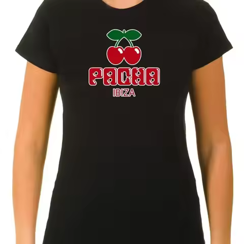Pacha Ibiza Logo Cherry White Women'S 3 4 T Shirt