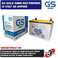 AKI MOBIL KIJANG DIESEL /GRAND/ISUZU ELP/HINO GS GOLDSHINE N50 PREMIUM 50 AMPERE -nanas shop9