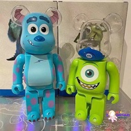 [HIGH END QUALITY] Bearbrick 400% Artistic Bear Collectors Display - Monster INC (Sulley and Mike)(Joint Gear)