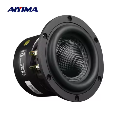 AIYIMA 1Pcs 4 Inch Subwoofer Speaker HiFi Home Theater Glass Fiber Cone Audio Speaker 4 8 Ohm 80W Lo