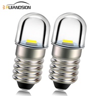 Ruiandsion 2pcs E10 LED Screw Base Indicator Bulb Cold White 3V 4.5V 6V 12V AC/DC Illumination Lamp 