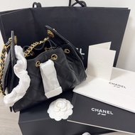 Chanel 25 bag mini 荔枝皮 黑金 現貨在台 全配有購證