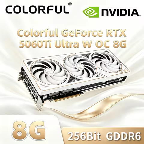 NEW Original Colorful iGame NVIDIA GDDR7 GPU GeForce RTX 5060Ti Ultra W OC 8G 128Bit for Desktop Gam