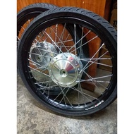 EX5 DREAM WAVE100 ALLOY RIM SET 1.40X17 TAIKOM《SIAP SENTAR & BARING》HUB CHOME TYRE MAXXIS 3D/VOLANS/