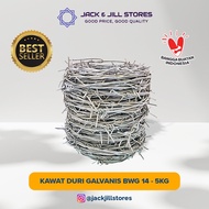 Kawat Duri Galvanis BWG 14