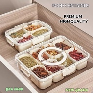 Refrigerator Container Storage Box with dividers and lids SealedYANG Prevents leaks / Snack storage 