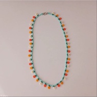 Colorful Daisy Flower Bead Necklace
