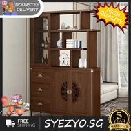 Partition Cabinet Home Door Solid Wood Color Foyer Cabinet One Wine Cabinet