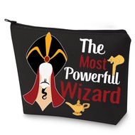 WZMPA Villains Jafar Cosmetic Bag Jafar Fans Gift The Most Powerful Wizard Jafar Makeup Zipper Pouch