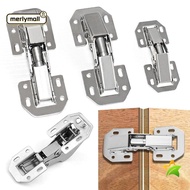 MERLYMALL Spring Hinges, 90 Degree Soft Close Cabinet Hinge, Noiseless No Pre-drilled Hidden Concealed Furniture Hinge Home