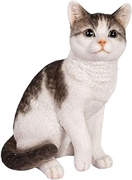Uvia H15132-22 Sitting White Cat Sabatra (Medium) 7.4 x 4.9 x 8.9 inches (18.7 x 12.5 x 22.5 cm), Do