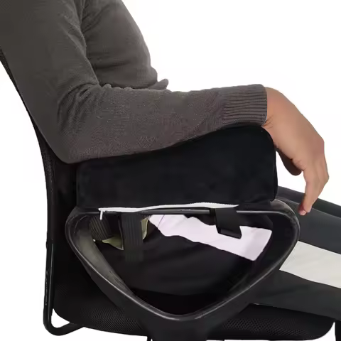 2PC Office Chair Armrest Pads Soft Adjustable Chair Arm Pillow Relieve Elbow Pressure Suitable for H