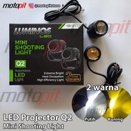 LUMINOS LED Q2 MINI SHOOTING LIGHT - LAMPU PROJECTOR PUTIH KUNING