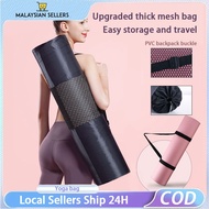 Tikar yoga Beg membawa beg tikar yoga jala hitam Beg penyimpanan tikar yoga