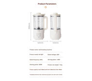 【3 Year Warranty】1500ML large capacity multifunctional wall breaking machine fully automatic househo