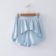 [LOCAL INSTOCK] 0122 Blue Skort High Waist Skirt Short Combo Small Size