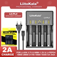 Liitokala Lii-PL4 For 18650 21700 26650 AA AAA 18350 18500 3.7V 1.2V 3.2V LCD Lithium Battery Charger