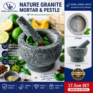 Mortar and pestle / Lesung Batu Nature Granite Stone VIP17.5 Mortar and Pestle Stone
