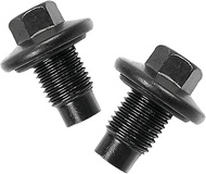 2PCS Oil pan Drain Plug with Seal for Land Rover Range Rover LR3 LR4 Jaguar Ford Motor Company and O