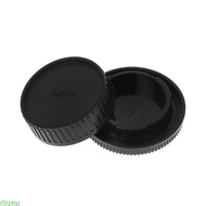 dusur Black Camera Body Cap and Rear Lens Cover Cap for Minolta MD X700 DF-1