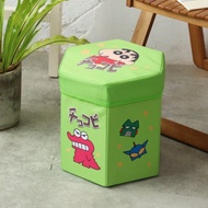 蠟筆小新摺疊收納箱 鱷魚餅乾-巧克比 折疊收納椅 收納盒 整理箱