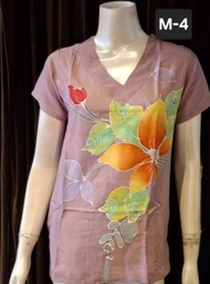 (READY STOCK) SW0088HDV Batik Handrawn Lady Blouse Batik Handmade Lady Blouse Batik Malaysia