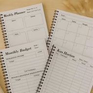 Planner A5 Monthly Budget 100 Pages – Minimalist Industrial Planner | 70gsm HVS Monthly Budget Book