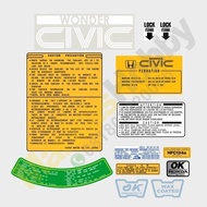 Civic Wonder Set Sticker