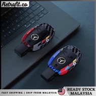 🇲🇾 Mercedes-Benz Color Carbon fiber Car Key Cover Full Covered Key Casing Mercedes A180 CLA A45 Key 