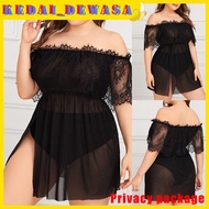 Baju Tidur Wanita Seksi Saiz Besar Menggoda Besar Murah Malam Pertama / Women's Sexy Nightwear Plus Big Size Nightdress