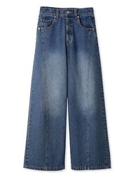 Lily Brown 藍色闊腳牛仔褲 snidel