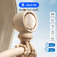 ประกันศูนย์ไทย JisuLife Life2S พัดลมเด็กติดรถเข็น Stroller Fan 5000mAh พัดลมเด็ก มีไฟ led ลมแรง100 ถ