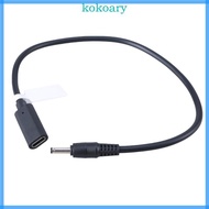 KOK 11 8in Type C to DC35135 Power Cord USB C Female to 3 5x1 35mm Male 9V 12V 15V 20V Adapter Cable