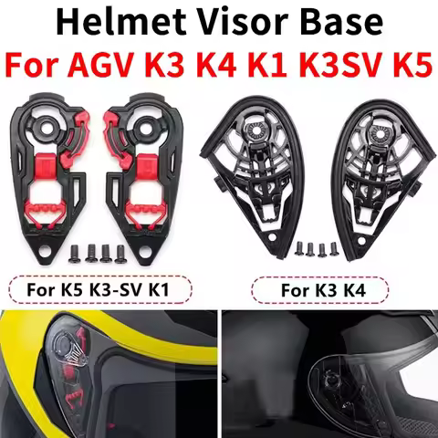 Motorcycle Helmet Parts Accessories Helmet Visor Base Lock for AGV K3 K4 K1 K3SV K5 Casco Moto Mecha