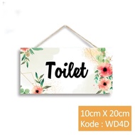 HIASAN DINDING Wall Decoration Display Welcome Toilet Bathroom Code WD4