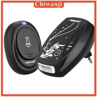 [Chiwanji] 100M Range 36 Melodies Digital Chime Wireless Door Bell Cordless EU Plug