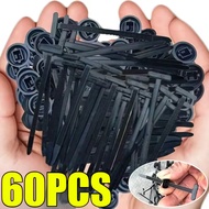 Nylon Universal Cable Tie Buckle Pin Button - Self-Locking Fixed Cables Wire Fastening Straps