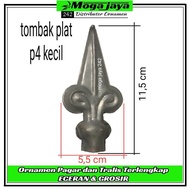 tombak pagar besi plat ornamen pagar besi tempa plat