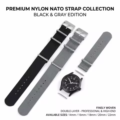 14/16/18/20/22mm NATO Watch Band Vintage Bracelet NATO Strap Wristband Quick Release Watch Accessori